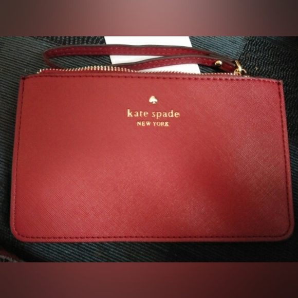 Red Kate Spade wristlet - Picture 2 of 2